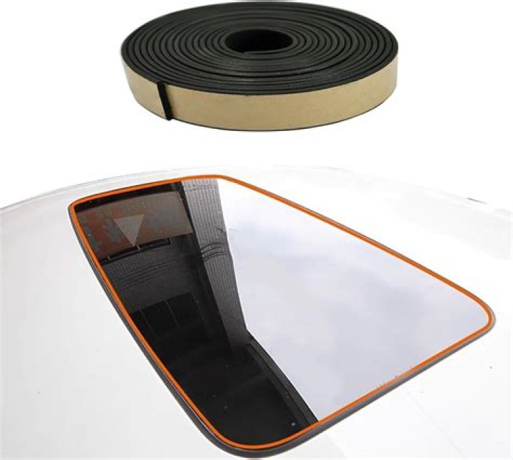 How do you replace a rubber seal on a sunroof